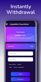 Crypto Mint BTC Cloud Mining apk latest version free download v1.0.0 screenshot 1