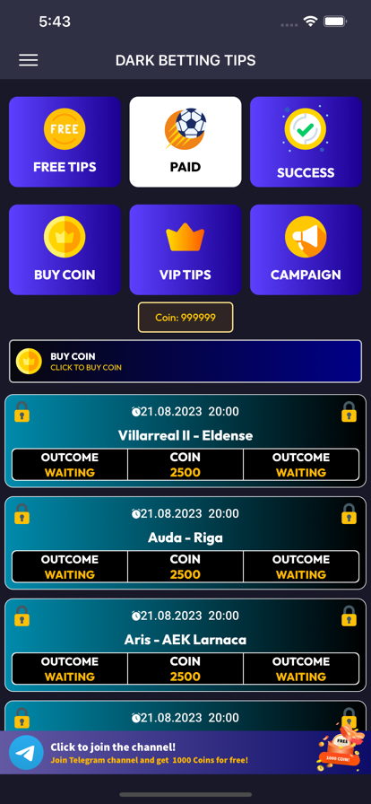 Dark Betting Tips App Free Download Latest Version