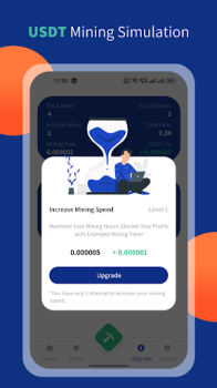 USDT Mining Simulation App Free Download 2024 v1.0 screenshot 1