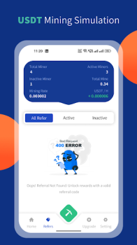 USDT Mining Simulation App Free Download 2024 v1.0 screenshot 2
