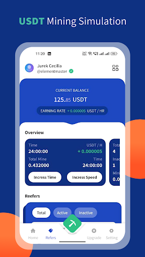 USDT Mining Simulation App Free Download 2024