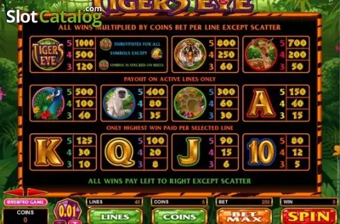 Tiger＇s Eye Slot Demo Latest Version v1.0 screenshot 1