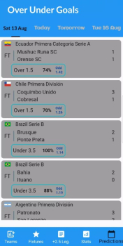 Over Under Goals App for Android Download  v5.0.3 screenshot 1