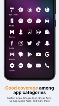 Lena White Glyph Icon Pack mod apk free download v1.6.8 screenshot 3