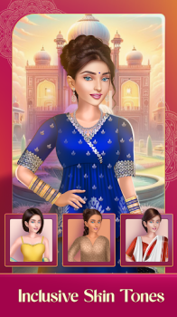 Indian Fashion Dressup Game mod apk unlimited money and gems v1.0.1 screenshot 2