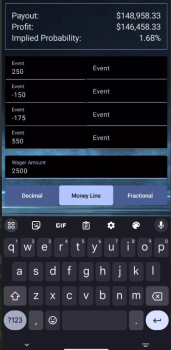 Parlay Calculator App for Android Download v1.2 screenshot 2