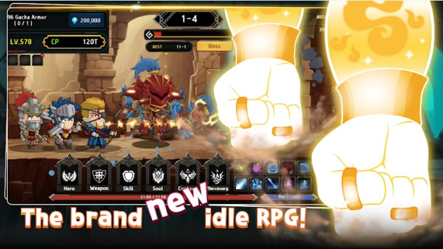 VIP Mega Knight Idle RPG free full game download v1.253 screenshot 1