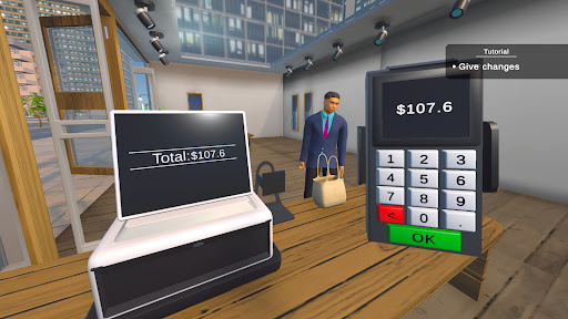 Cloth Store Simulator 3D mod apk unlimited everything no ads v0.8 screenshot 1