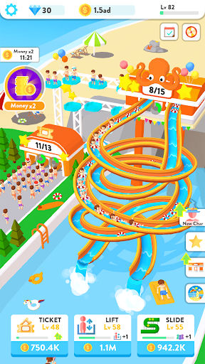 Idle Water Slide mod apk unlimited money