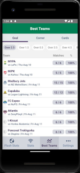 FlashStats Live Football Data app download latest version v1.6 screenshot 1