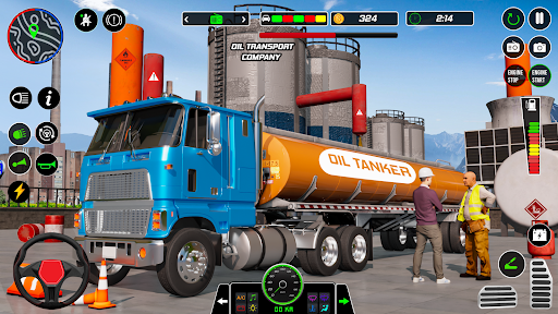 US Oil Tanker Cargo Truck Sim mod apk unlimited money v1.4 screenshot 2