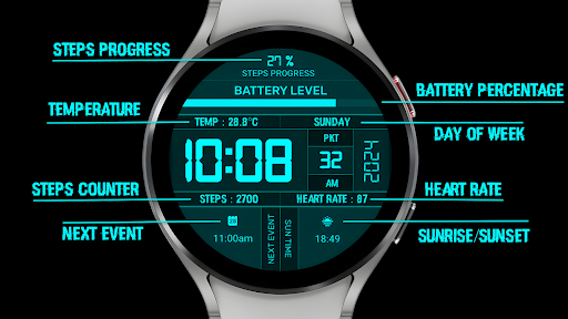 Sci-Fi Digital Watch Face app download latest version