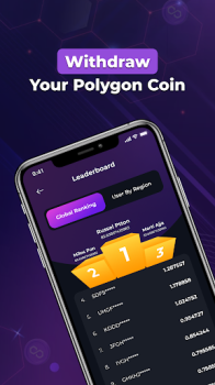 Polygon Miner MATIC Mining app download for android v1.0 screenshot 2