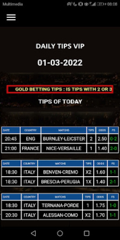 BETTING TIPS VIP GOLD TICKETS free apk latest version v1.0 screenshot 3