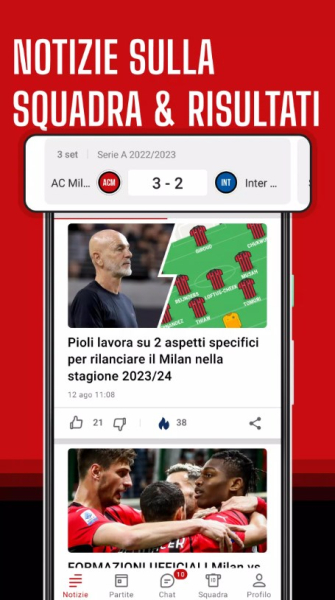Rossoneri Live App for Android Download