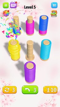 Color Slinky Helical Hoop Sort apk download latest version v1.0.0 screenshot 4