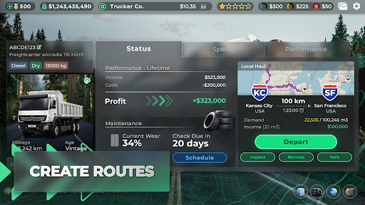 Truck Manager 2024 mod apk unlimited everything 1.0.0ͼ
