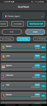 Football GoalRank Over/Under app download latest version v1.0.3 screenshot 2