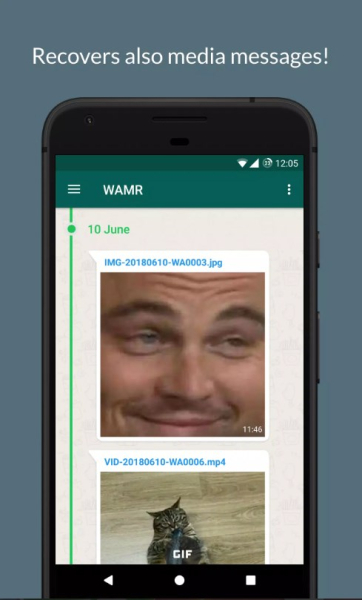 WAMR Undelete messages app for android download 