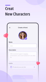 Instant AI Virtual Friend app download for android v1.0.2 screenshot 2