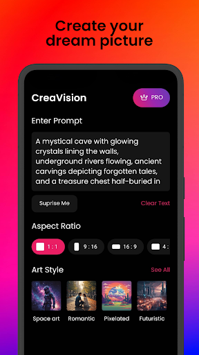 CreaVision AI Art Generator app free download for android