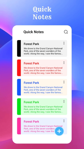 Quick Notes app free download for android