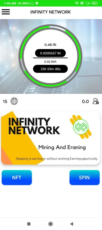 Infinity Network mining app download latest version 2024ͼƬ1