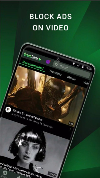 GreenTuber block ads on videos Apk Latest Version