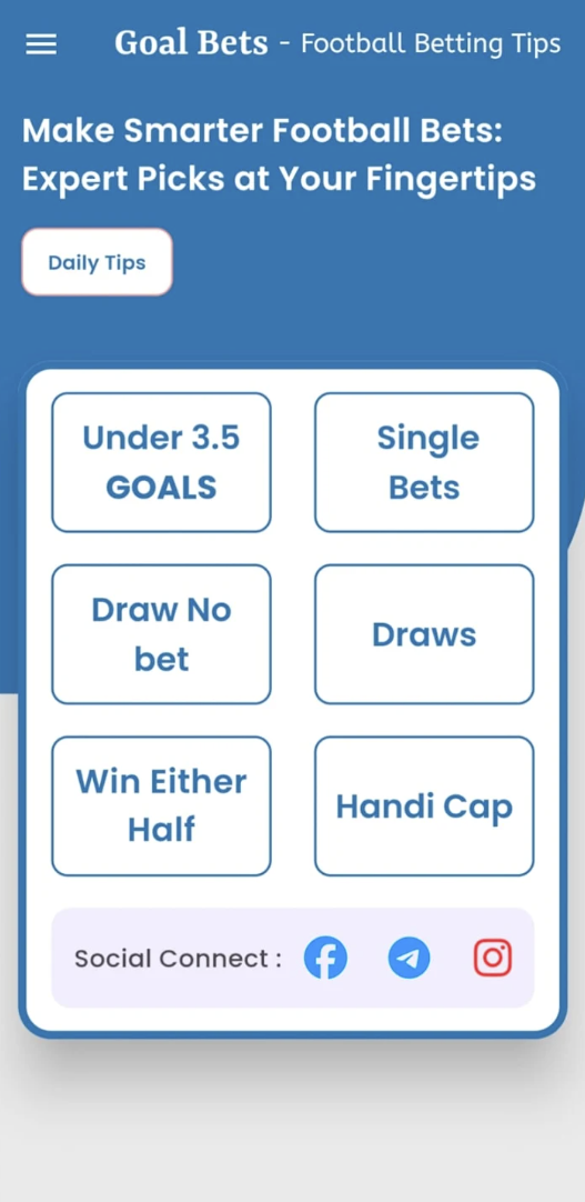 GoalBet Football Betting Tip App Download for Android