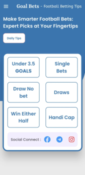 GoalBet Football Betting Tip App Download for Android v1.0.0 screenshot 2