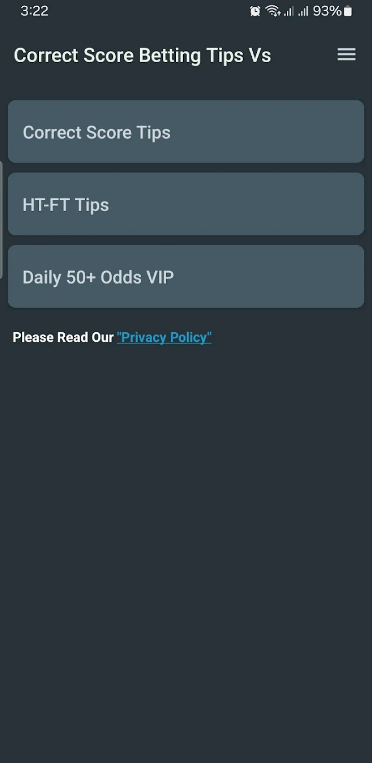 Correct Score Bet Tips apk download latest version