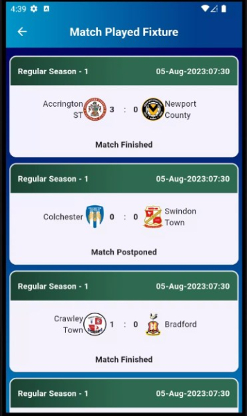 League Two Football LiveScore App for Android Download