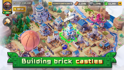 Rise of Brickworld mod apk vip unlocked unlimited resources v1.0.5 screenshot 2