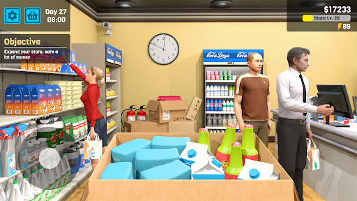 Manage Supermarket Simulator mod apk 2.6.0 unlimited money and energy max level v2.6.0 screenshot 1