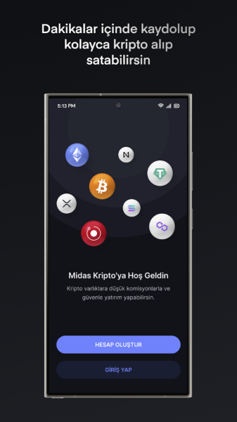 Midas Kripto Bitcoin Al Sat App Download for Android