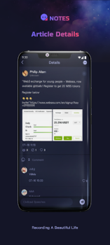 Notes web3 social app download for android v1.0.2 screenshot 1