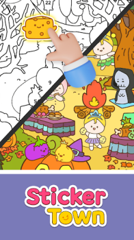 Sticker Town Puzzle Color Book apk download latest version v0.1.16 screenshot 1