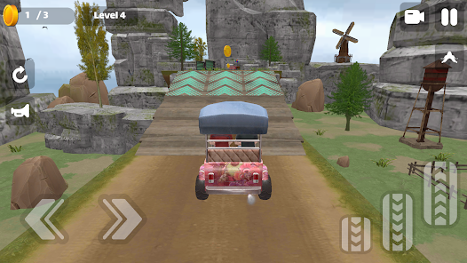 Rickshaw Climb on Mountain Apk Download for Android v1.0 screenshot 1