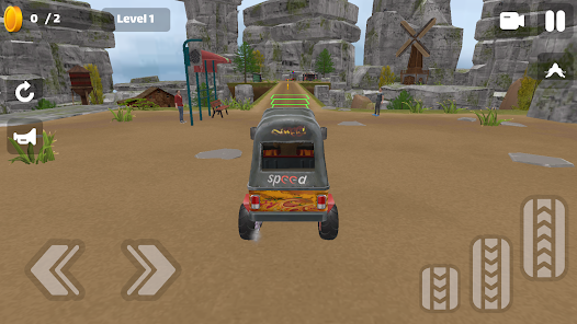 Rickshaw Climb on Mountain Apk Download for Android v1.0 screenshot 2