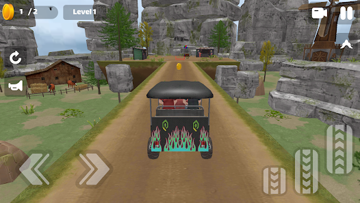 Rickshaw Climb on Mountain Apk Download for Android v1.0 screenshot 4