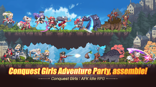 Conquest Girls AFK Idle RPG apk download latest version v1.23.38 screenshot 1