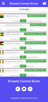 Ernesto Correct Score app download latest version v4.0.0 screenshot 1