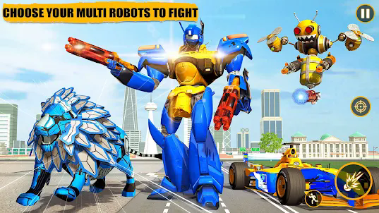 Lion Robot Transformation Game Apk Download for Android v1.0 screenshot 1