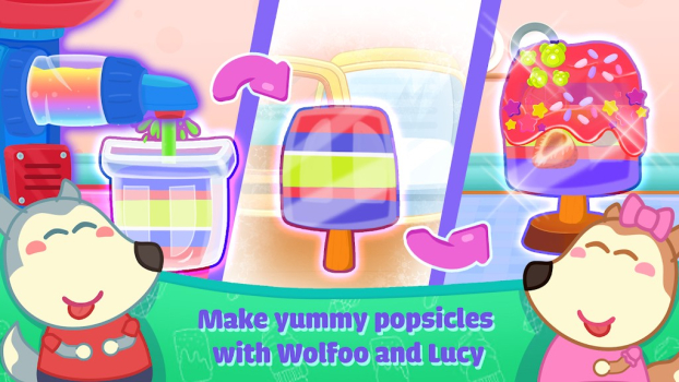 Wolfoo Ice Cream Shop Dessert Apk Download for Android v1.1.2 screenshot 2