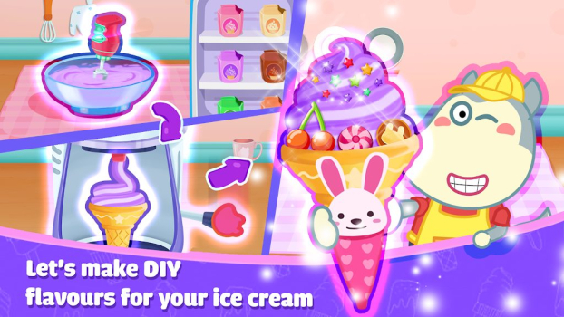 Wolfoo Ice Cream Shop Dessert Apk Download for Android v1.1.2 screenshot 3