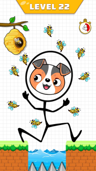 Save The Dog Dog vs Bee Game Apk Download for Android v1.0 screenshot 1