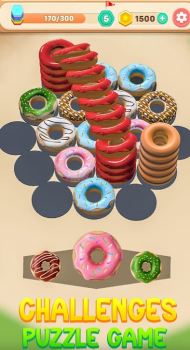 Hexa Donut Sort Shuffle Game Apk Download for Android v1 screenshot 4