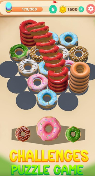 Hexa Donut Sort Shuffle Game Apk Download for Android