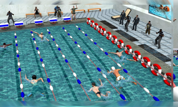 Swimming Race game online free Download v4.1 screenshot 1