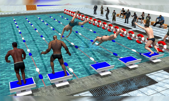 Swimming Race game online free Download v4.1 screenshot 4